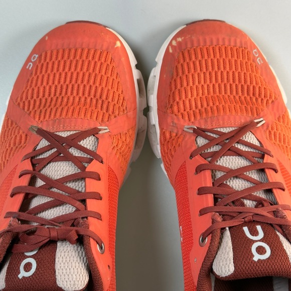 On Cloud OC Cloudflyer 3 Womens 10 Running Shoe Orange Red White Trainer Sneaker - Picture 8 of 16